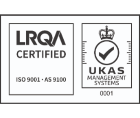 LRQA certified ISO 9001 and AS 9100
